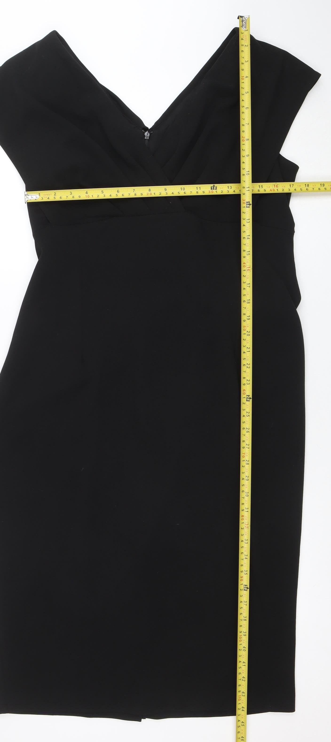 Roman Women’s Black Off Shoulder Bodycon Dress Size 18