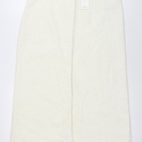Marks and Spencer Women’s Ivory Knit Midi Pencil Skirt Size 14
