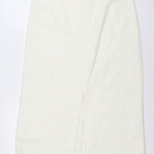 Marks and Spencer Women’s Ivory Knit Midi Pencil Skirt Size 14