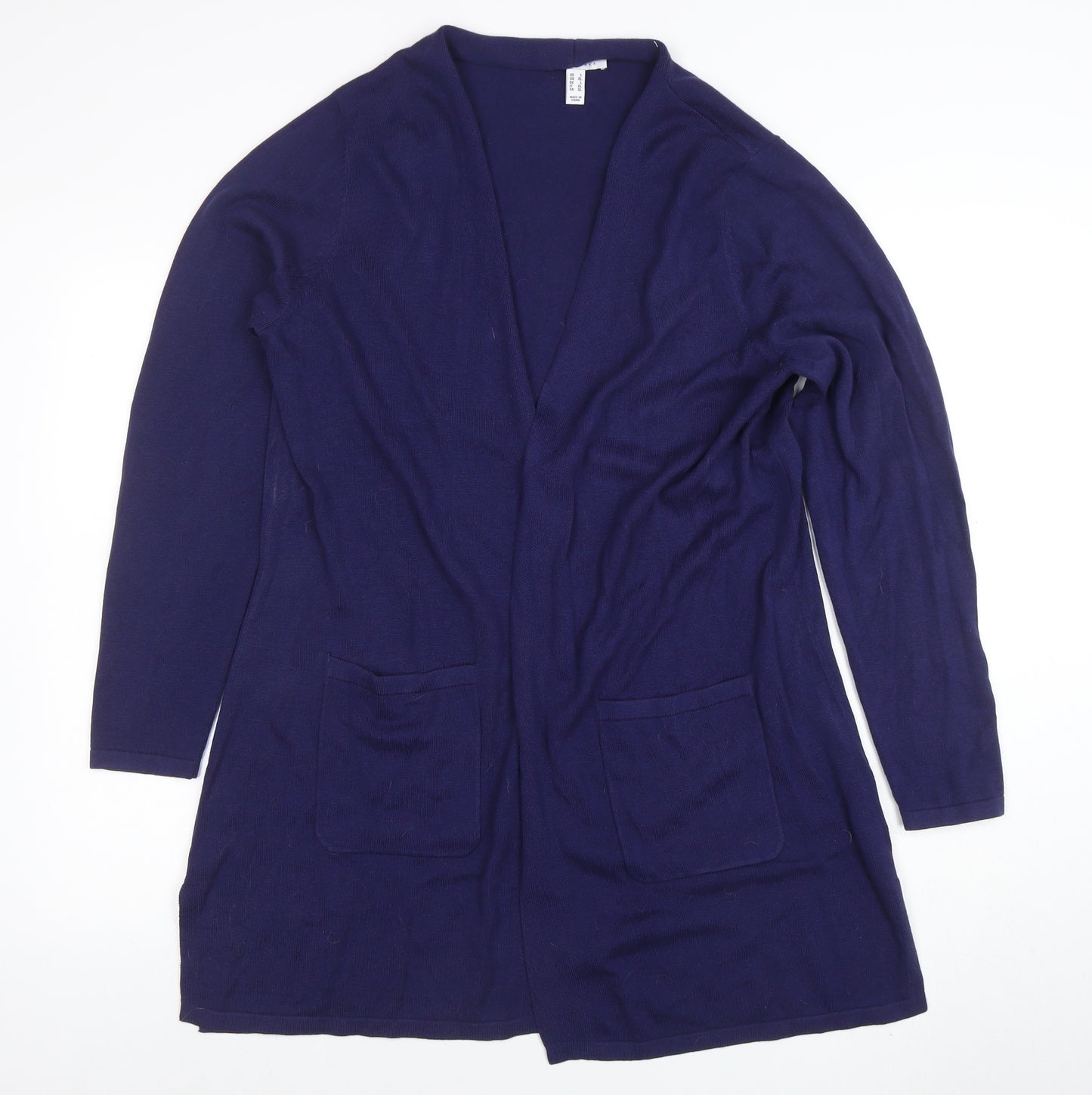 Isaac Mizrahi Live Women’s Blue XL Long Sleeve Open Cardigan