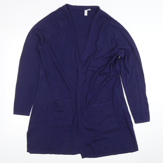 Isaac Mizrahi Live Women’s Blue XL Long Sleeve Open Cardigan