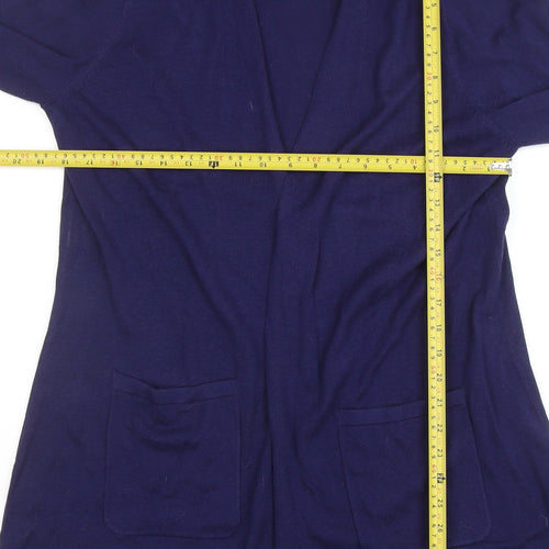Isaac Mizrahi Live Women’s Blue XL Long Sleeve Open Cardigan