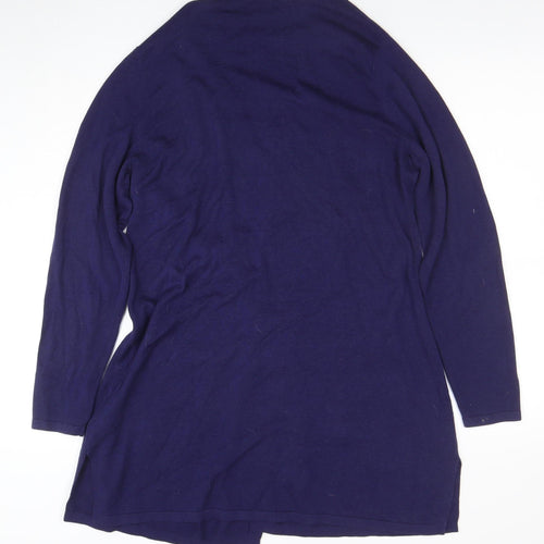 Isaac Mizrahi Live Women’s Blue XL Long Sleeve Open Cardigan