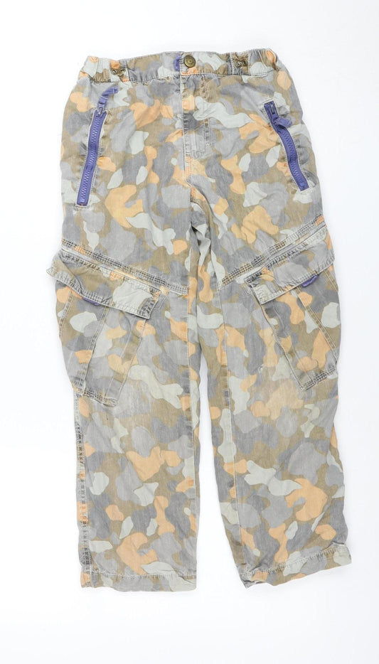 Mini Boden Boys Multicoloured Camouflage Cargo Trousers 6 Years