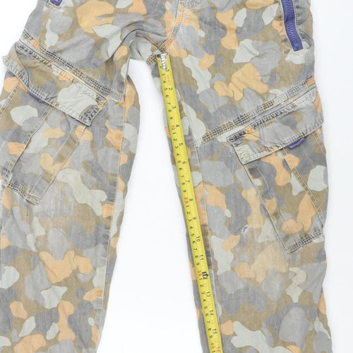 Mini Boden Boys Multicoloured Camouflage Cargo Trousers 6 Years