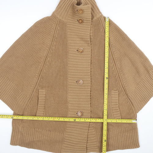 Frost French Women’s Beige Wool Blend Cape Jumper S