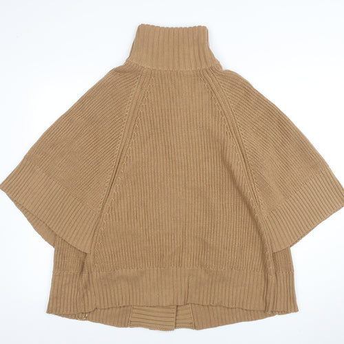 Frost French Women’s Beige Wool Blend Cape Jumper S