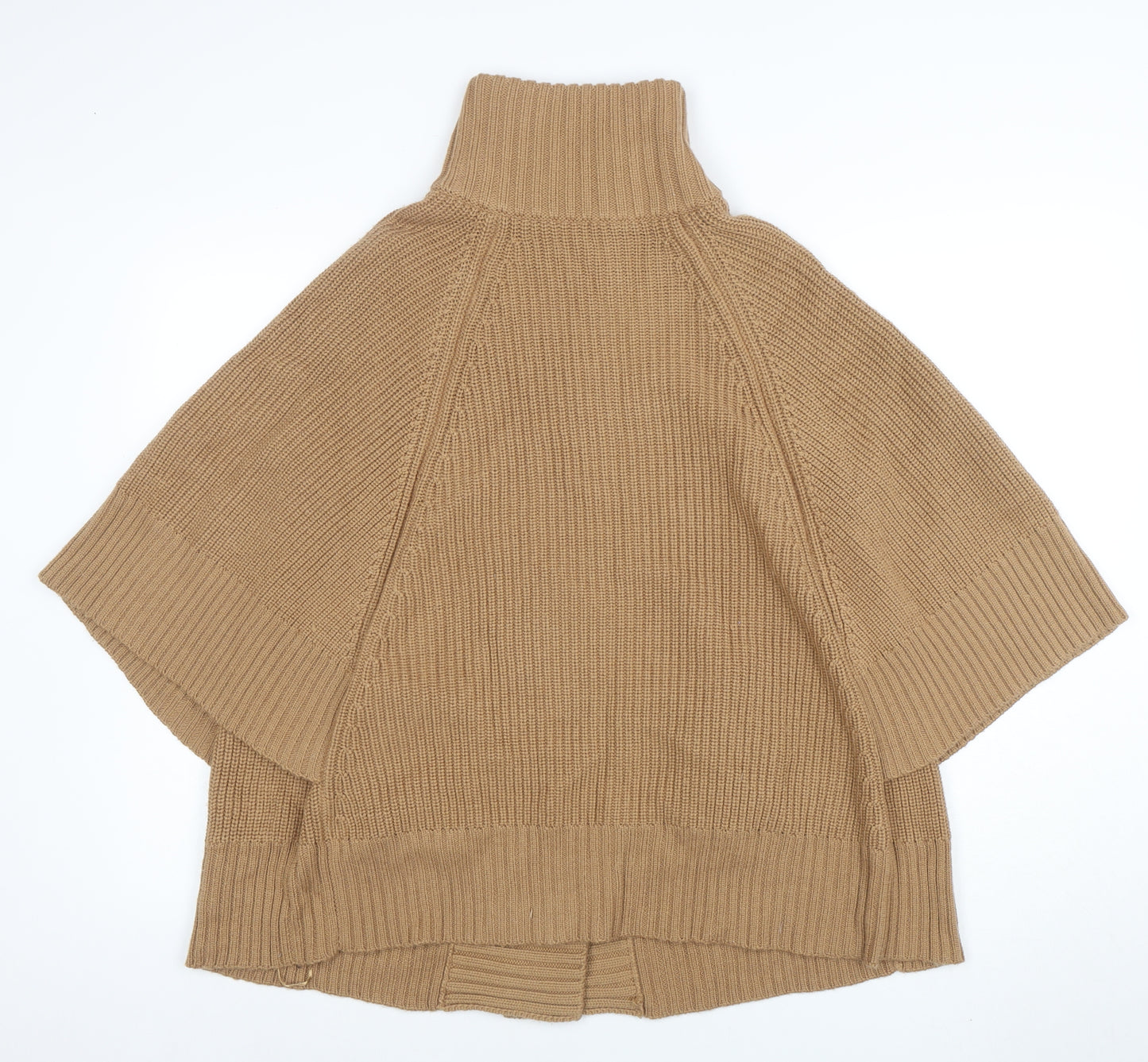 Frost French Women’s Beige Wool Blend Cape Jumper S