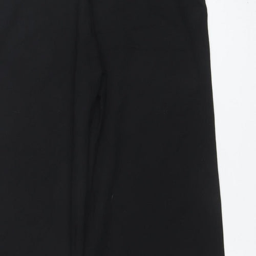 Marks and Spencer Women's Black Size 12 Regular Straight Trousers