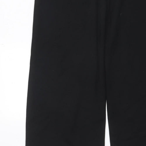 Marks and Spencer Women's Black Size 12 Regular Straight Trousers