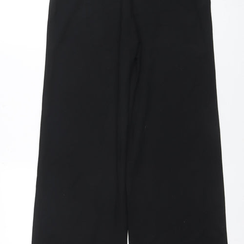 Marks and Spencer Women's Black Size 12 Regular Straight Trousers