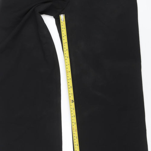 Marks and Spencer Women's Black Size 12 Regular Straight Trousers