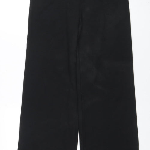 Marks and Spencer Women's Black Size 12 Regular Straight Trousers