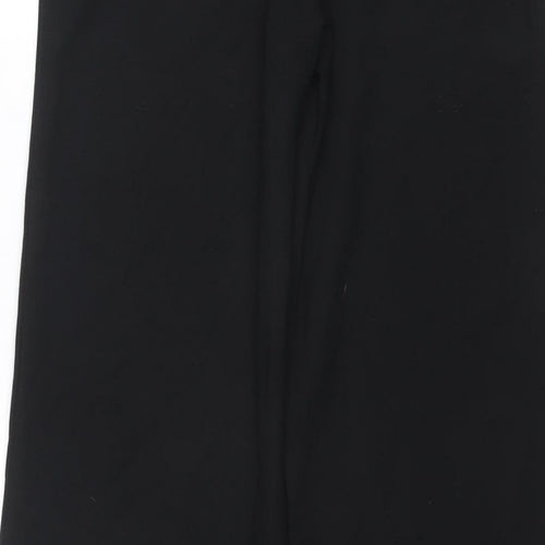Marks and Spencer Women's Black Size 12 Regular Straight Trousers