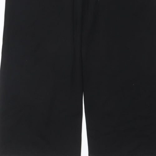 Marks and Spencer Women's Black Size 12 Regular Straight Trousers