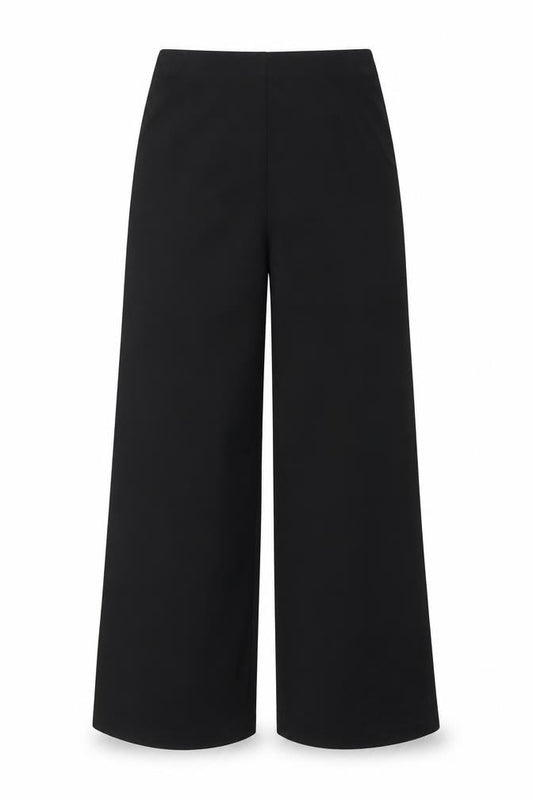 Marks and Spencer Women's Black Size 12 Regular Straight Trousers