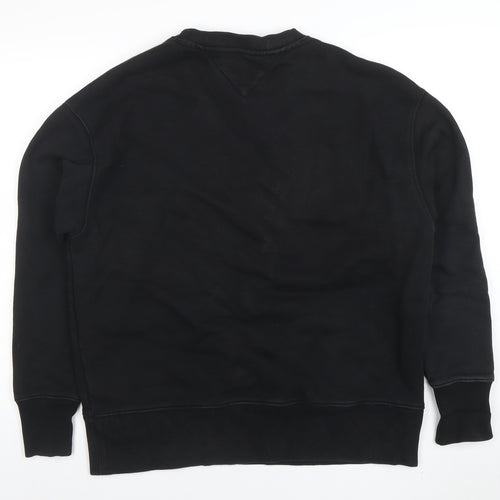 Tommy Jeans Men's Black XL Crew Neck Pullover Sweatshirt