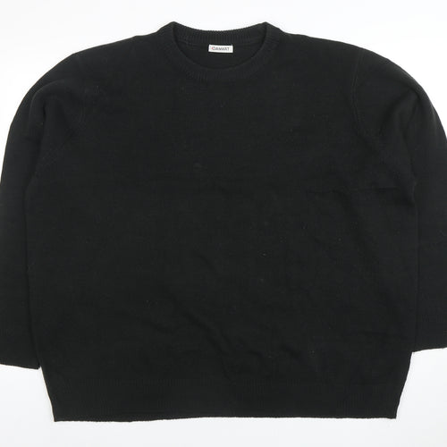 Damart Men's Black 2XL Crew Neck Acrylic Knit Jumper