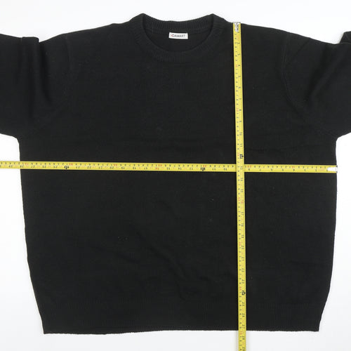 Damart Men's Black 2XL Crew Neck Acrylic Knit Jumper