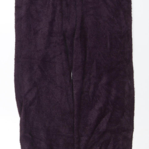 Marks and Spencer Women Purple Fleece Lounge Pants M
