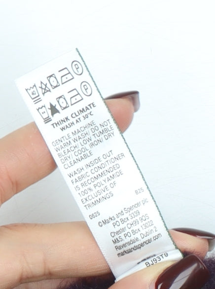 Marks and Spencer Women Purple Fleece Lounge Pants M