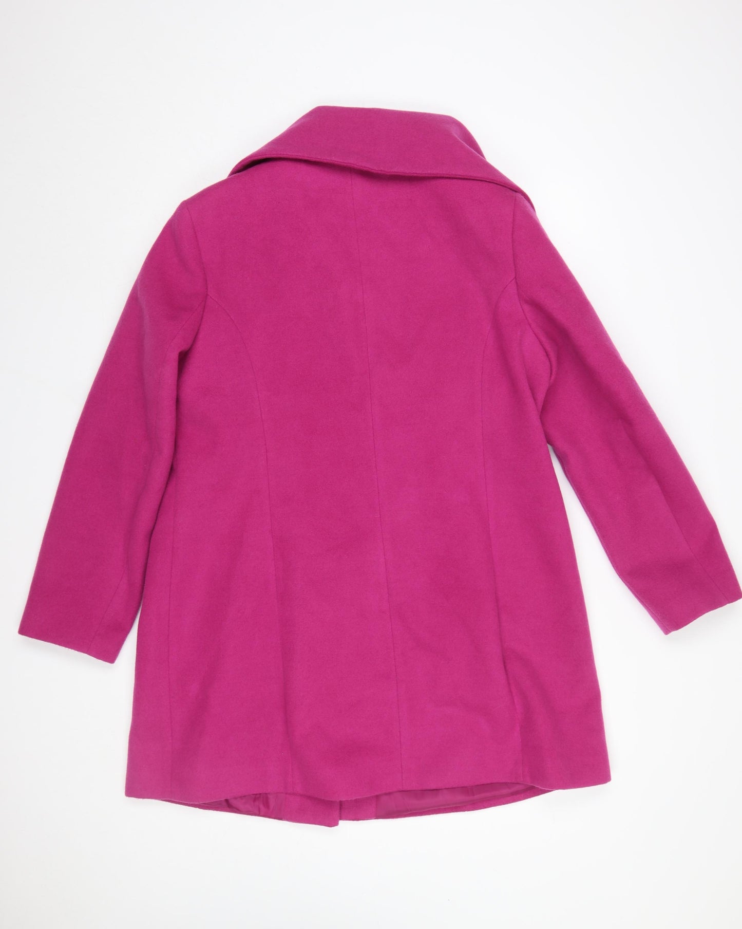 Bonmarché Women’s Pink Mid-Length Overcoat Size 16 Lined