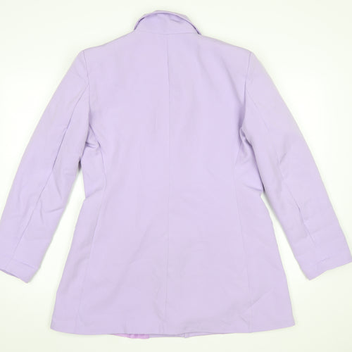 Boohoo Women’s Lilac Long Sleeve Blazer UK 12 Tailored Jacket