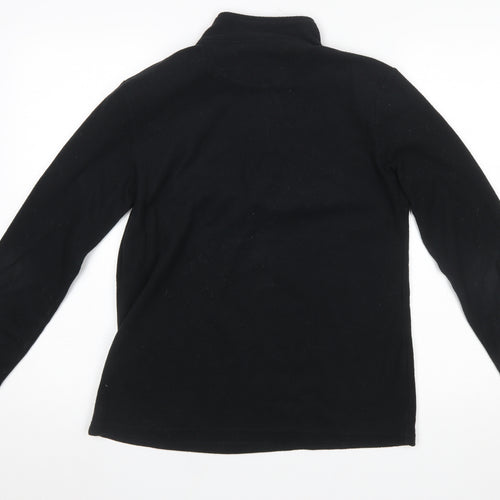 Peter Storm Women's Black Fleece 1/2 Zip Pullover Sweatshirt Size 14