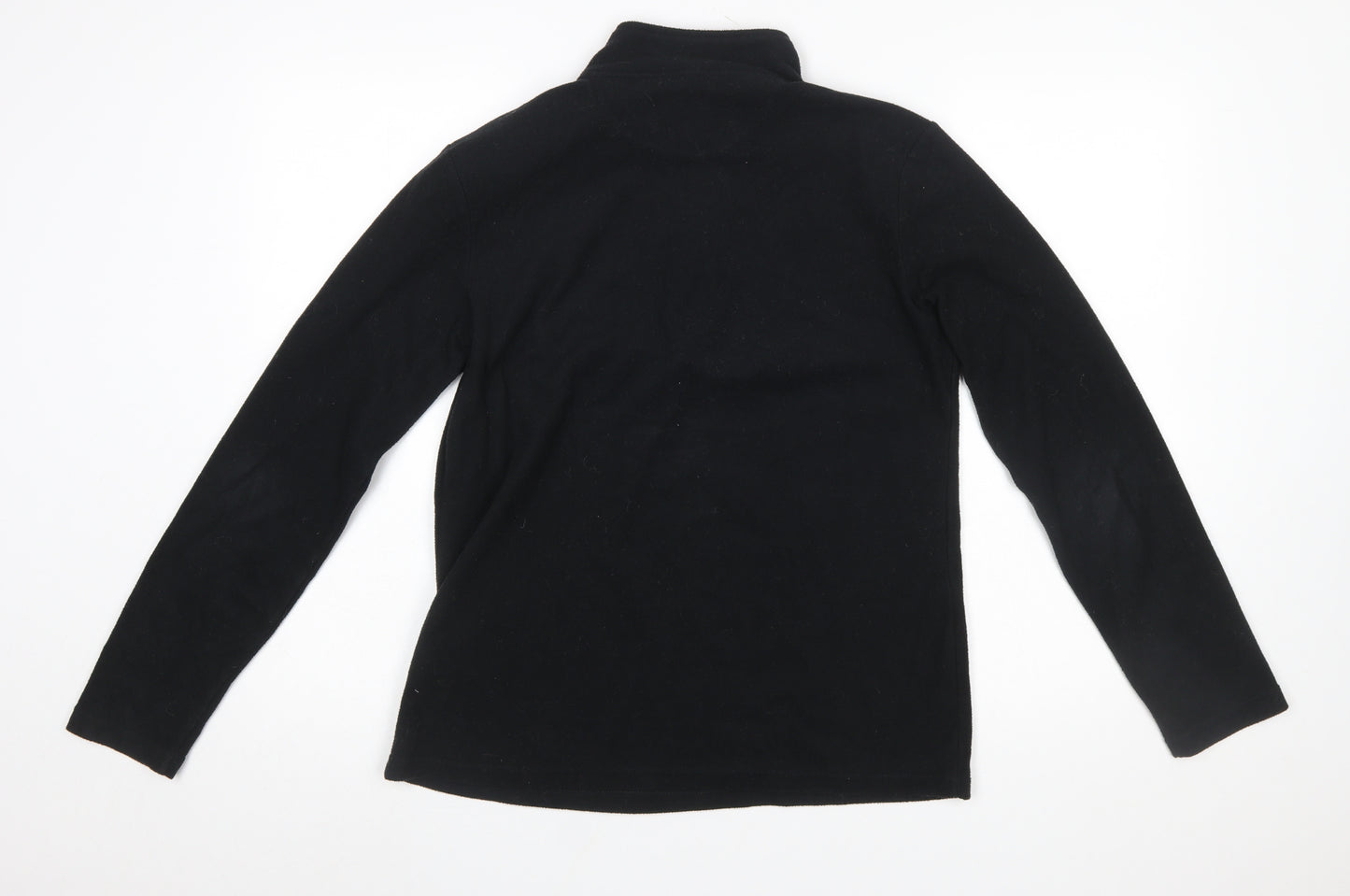 Peter Storm Women's Black Fleece 1/2 Zip Pullover Sweatshirt Size 14