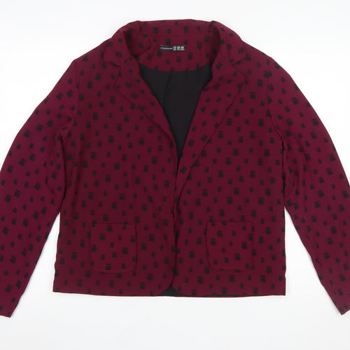 Atmosphere Women’s Red Animal Print Polyester Blazer Size 14