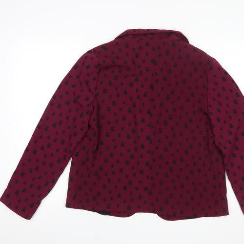Atmosphere Women’s Red Animal Print Polyester Blazer Size 14
