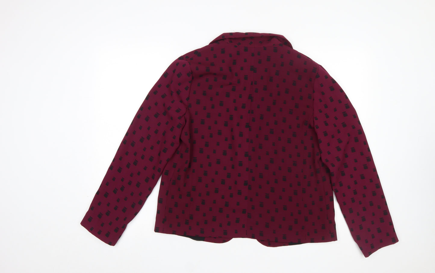 Atmosphere Women’s Red Animal Print Polyester Blazer Size 14