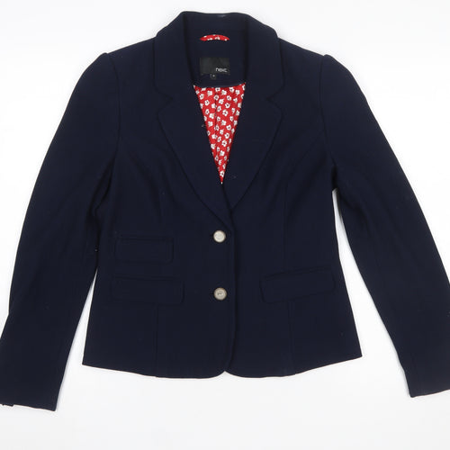 Next Women's Blue Classic Tailored Blazer Size 10
