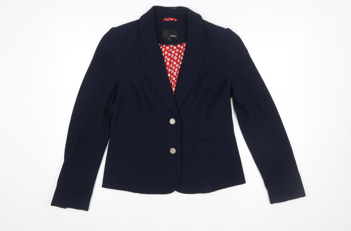 Next Women's Blue Classic Tailored Blazer Size 10