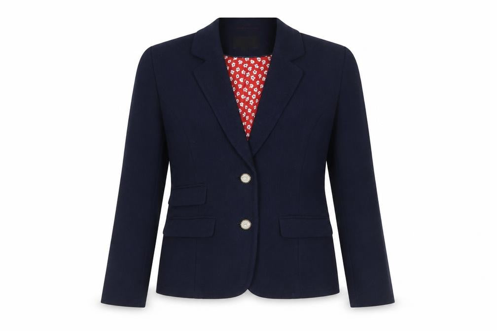 Front view of Next Women's Blue Classic Tailored Blazer, size 10
