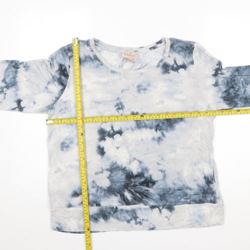 Philosophy Republic Clothing Womens Multicoloured Tie-Dye Long Sleeve Top L