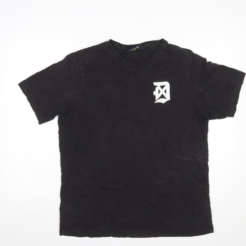 Dope Chef Men’s Black Cotton Logo T-Shirt Size L Streetwear