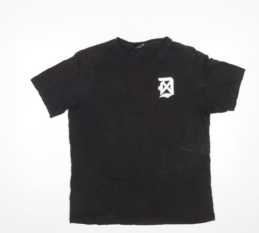 Dope Chef Men’s Black Cotton Logo T-Shirt Size L Streetwear