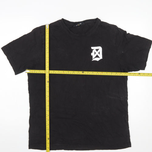 Dope Chef Men’s Black Cotton Logo T-Shirt Size L Streetwear