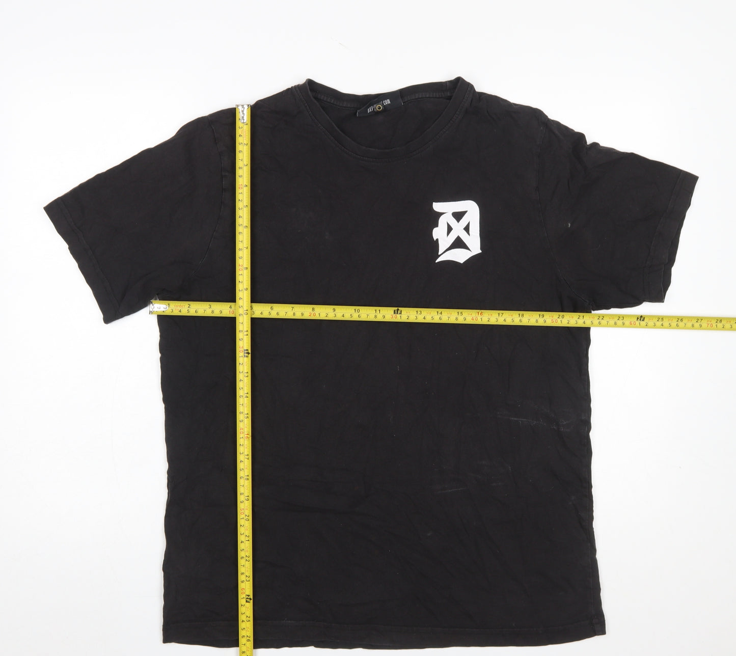 Dope Chef Men’s Black Cotton Logo T-Shirt Size L Streetwear