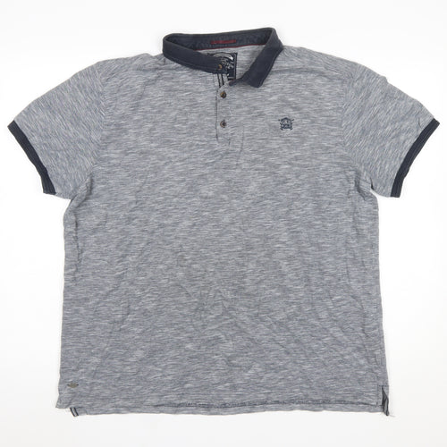 Kensington Eastside Men’s Grey 2XL Polo Shirt Classic Casual