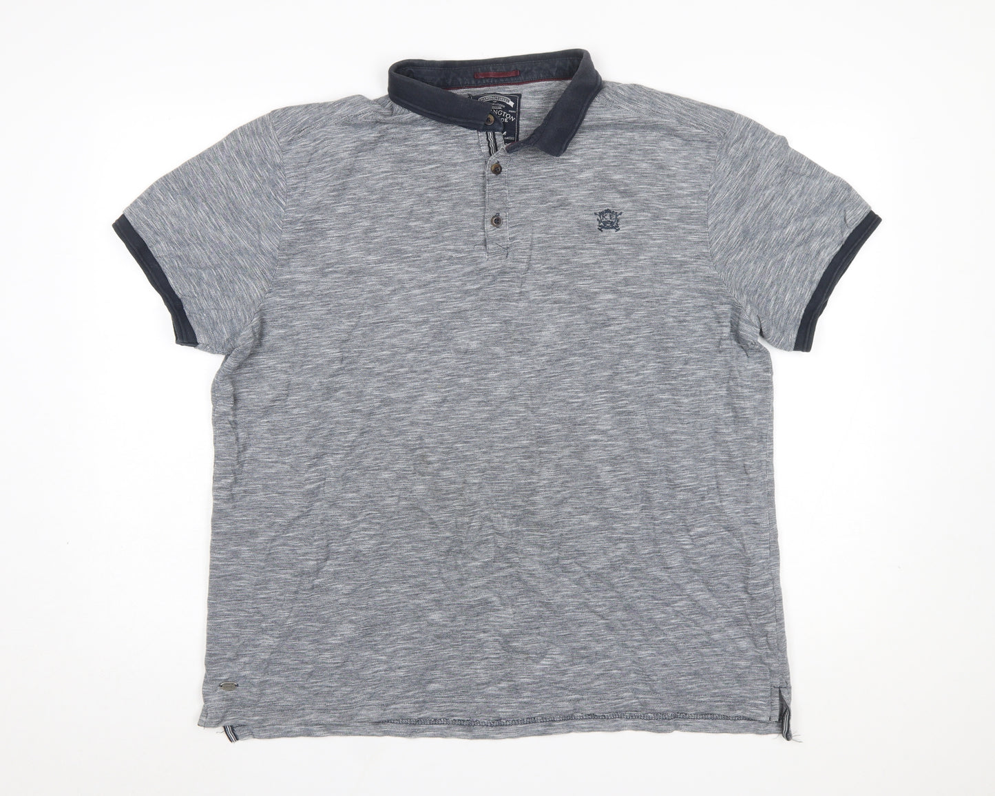 Kensington Eastside Men’s Grey 2XL Polo Shirt Classic Casual