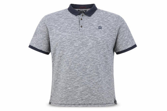 Front view of Kensington Eastside Men’s Grey 2XL Polo Shirt Classic Casual