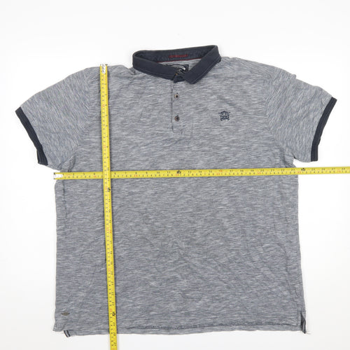 Kensington Eastside Men’s Grey 2XL Polo Shirt Classic Casual