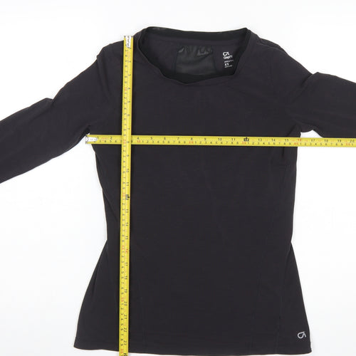GapFit Women’s Black XS Slim Fit Long Sleeve Active Top