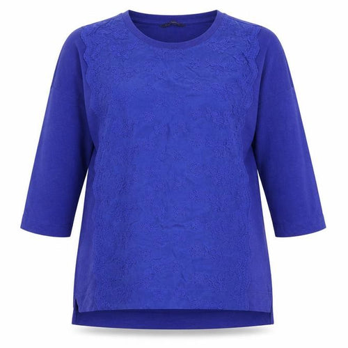 Marks and Spencer Women Blue Embroidered Tunic Blouse UK 12