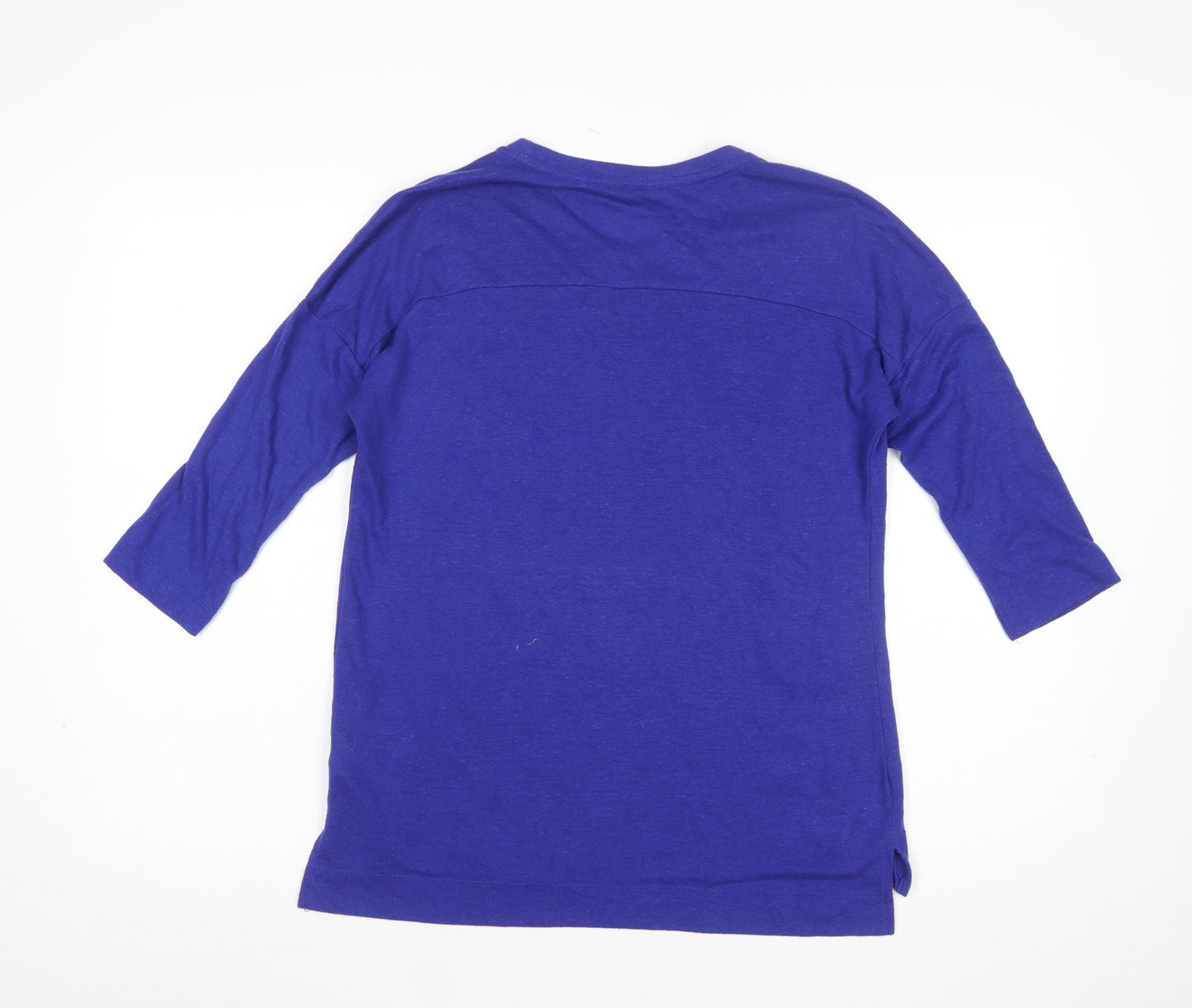 Marks and Spencer Women Blue Embroidered Tunic Blouse UK 12