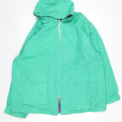 Misty Harbor Women's Green XL Waterproof Hooded Rain Coat