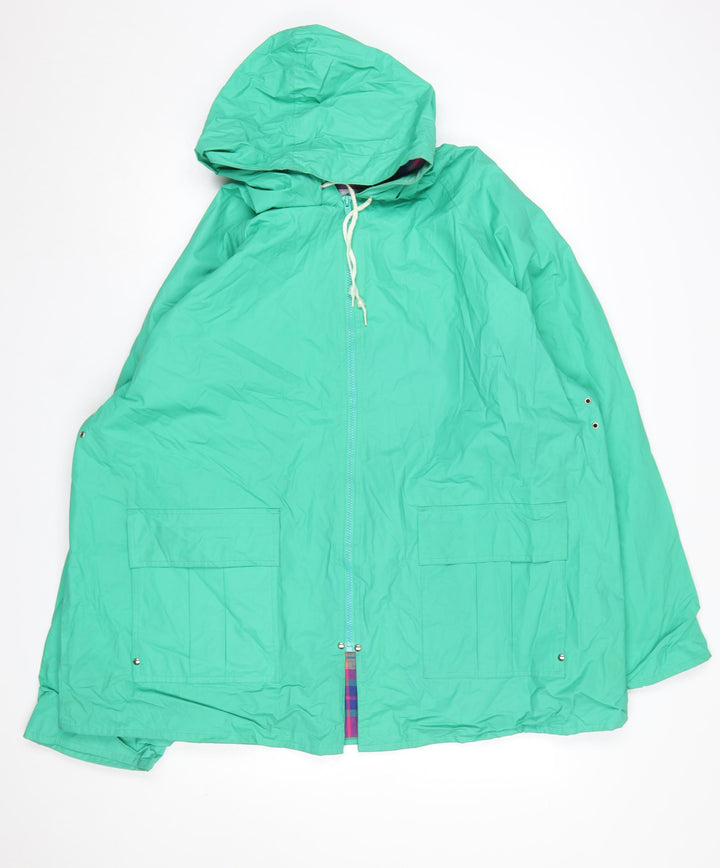Misty Harbor Women's Green XL Waterproof Hooded Rain Coat