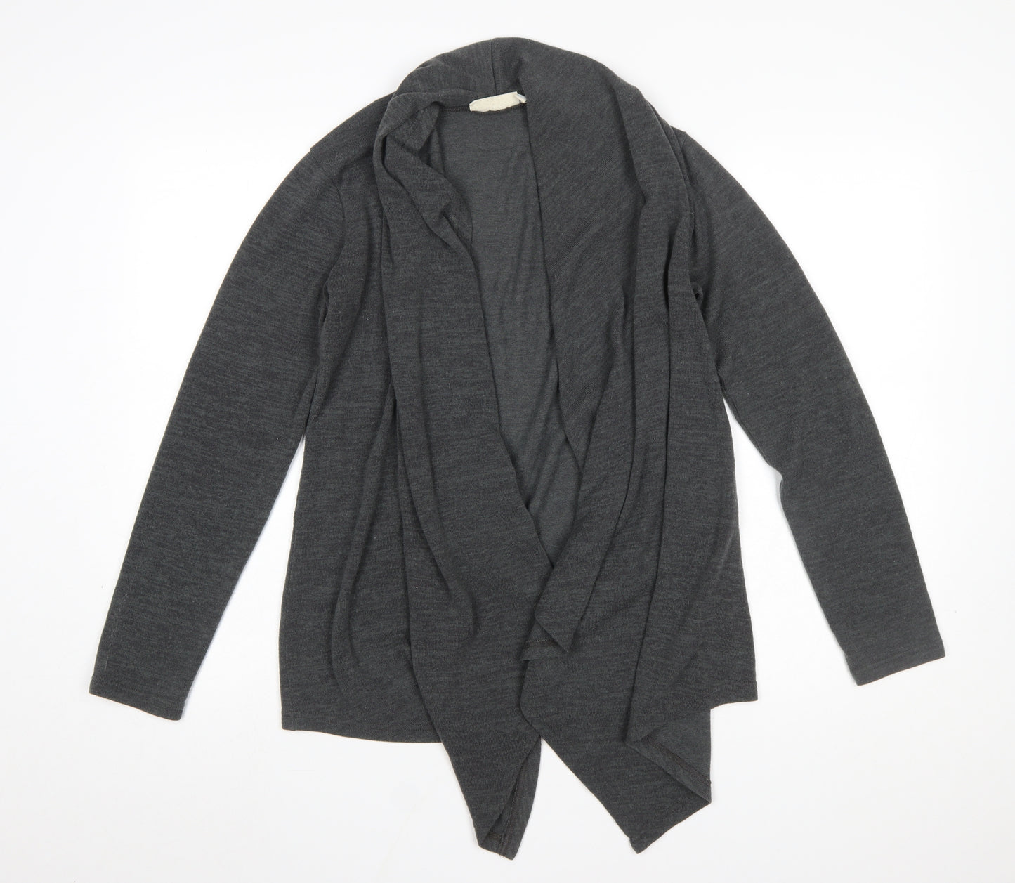 JoJo Maman Bébé Women Grey Long Sleeve Open Knit Cardigan S